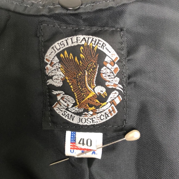 Just Leather San Jose CA CHP Motorcycle Jacket. - Picture 12 of 16